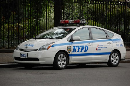 A Toyota Prius TEU in Greenwich Village.